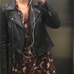 Sheer floral midi dress with slits